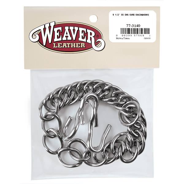 Weaver Leather 77-3140 English Curb Chain and Hooks