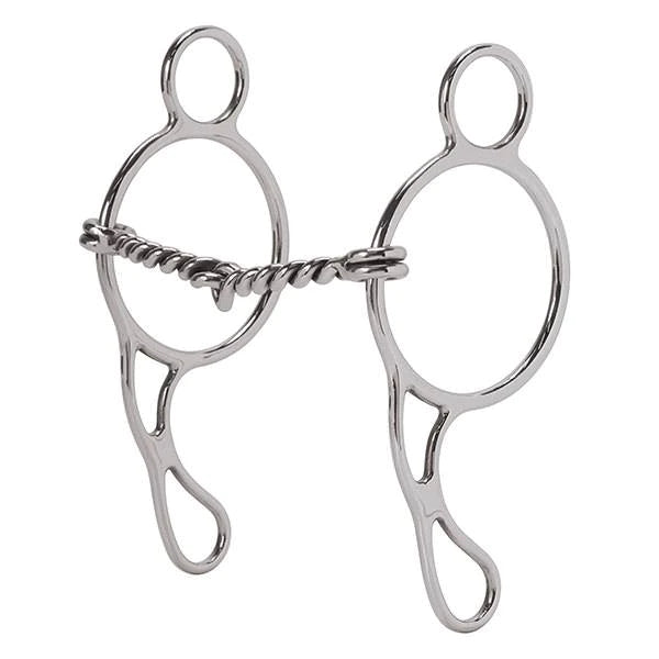 Weaver Leather 25-1812 Gag Bit, 5" Twisted Wire Snaffle Mouth