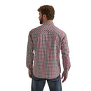 Men's Wrangler Retro Long Sleeve Multi Plaid Pearl Snap Shirt CLOSEOUT