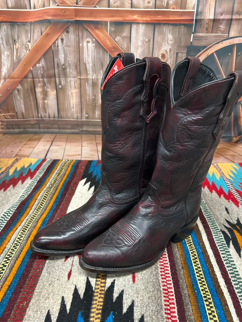 Double H Boot Graham DH5440 Men's Black Cherry R Toe Boot *Closeout*