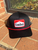 Cowboy Black & Red Rope Cap