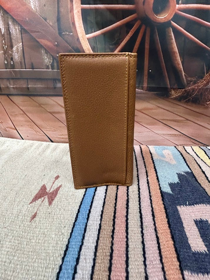 Top Notch Accessories Leather Tall Wallet With Lab Concho