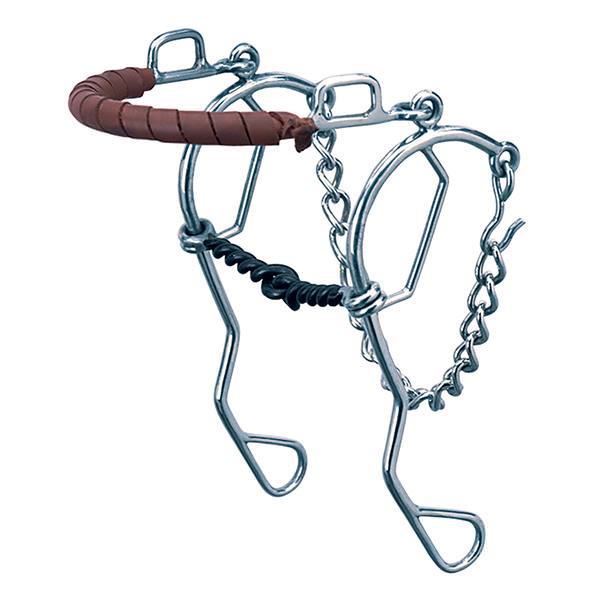 Weaver Leather 25-1060 Combination Hackamore with Sweet Iron Twisted Wire