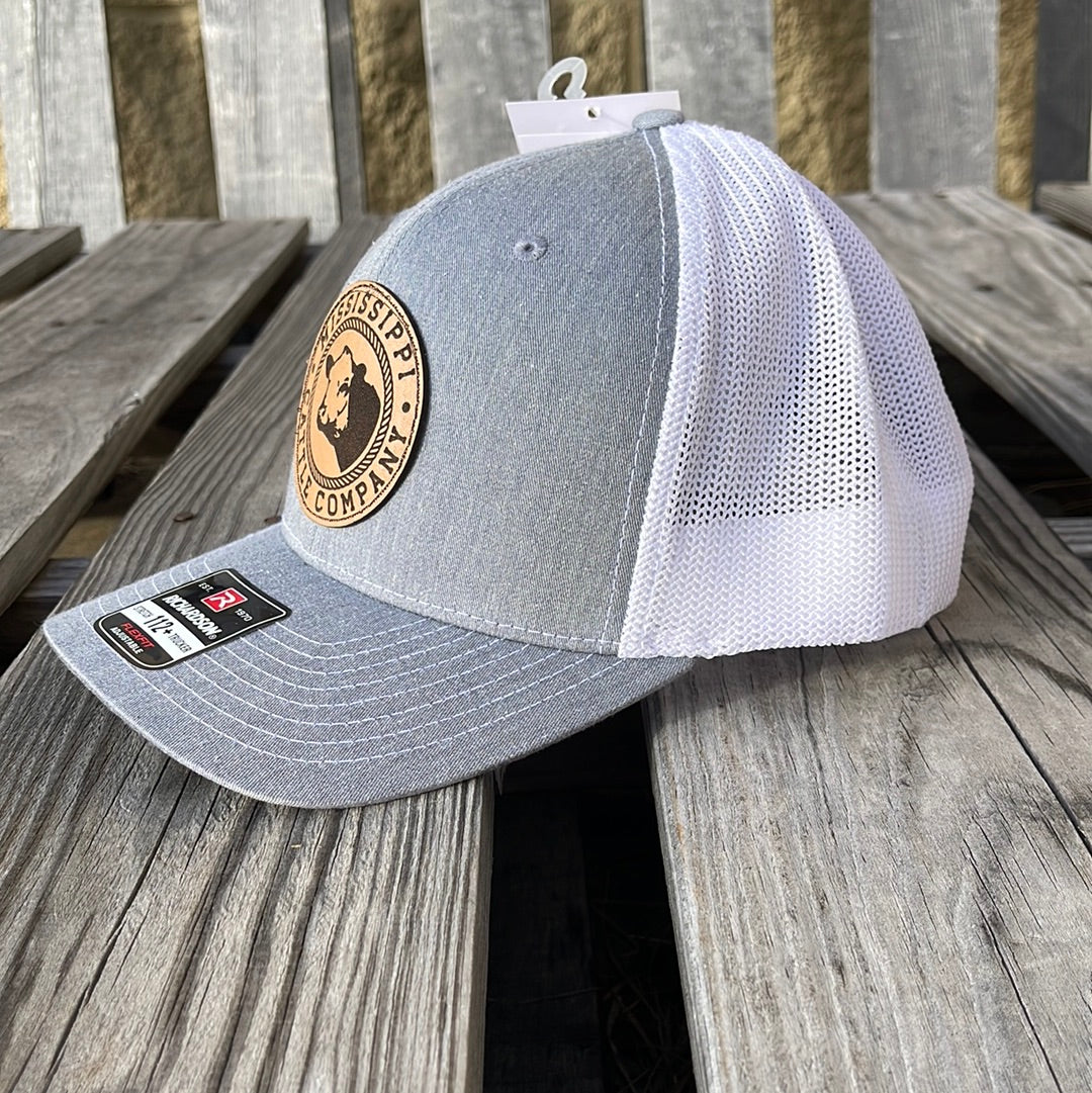 Mississippi Cattle Company "MCC #11" Natural Leather Logo Patch 112PL R-Flex Caps (2 Colors)