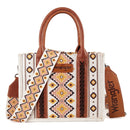 Wrangler Southwestern Print Small Canvas Crossbody Tote