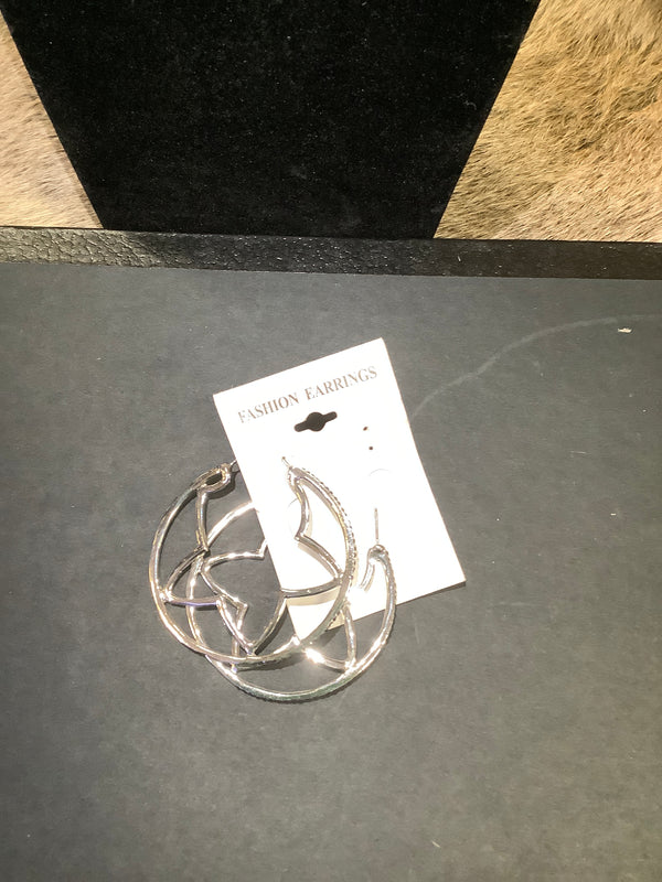 Star Hoop Earring