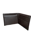 Old School Camo print and features the school’s official logo, proudly displayed on the front upper right corner. Inside view
3 interior credit card slots
2 interior pockets
1 pullout ID case
1 plastic (6 card insert)
2 bill/cash compartment