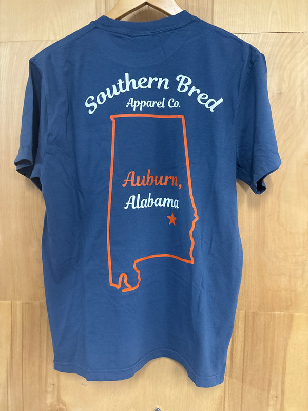 Southern Bred Apparel Company Auburn, AL T-Shirt in Midnight