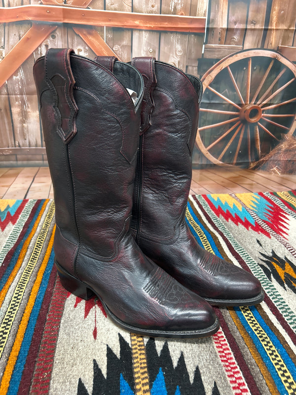 Double H Boot Graham DH5440 Men's Black Cherry R Toe Boot *Closeout*