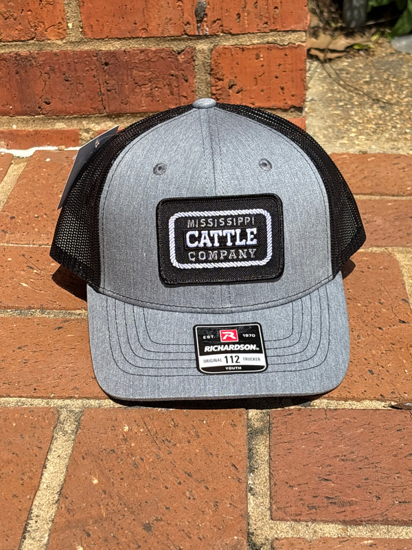 Youth Mississippi Cattle Company "License Plate #1" Patch Richardson 112Y Caps (2 Color Options)