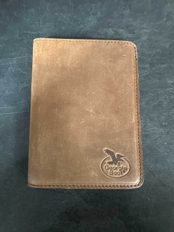 Men's Georgia Boot Bi-Fold Leather Business Card Holder