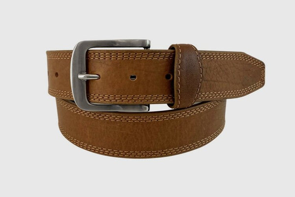 Great American Bison 7178500-730 Honey 1 1/2" Bison Leather Belt