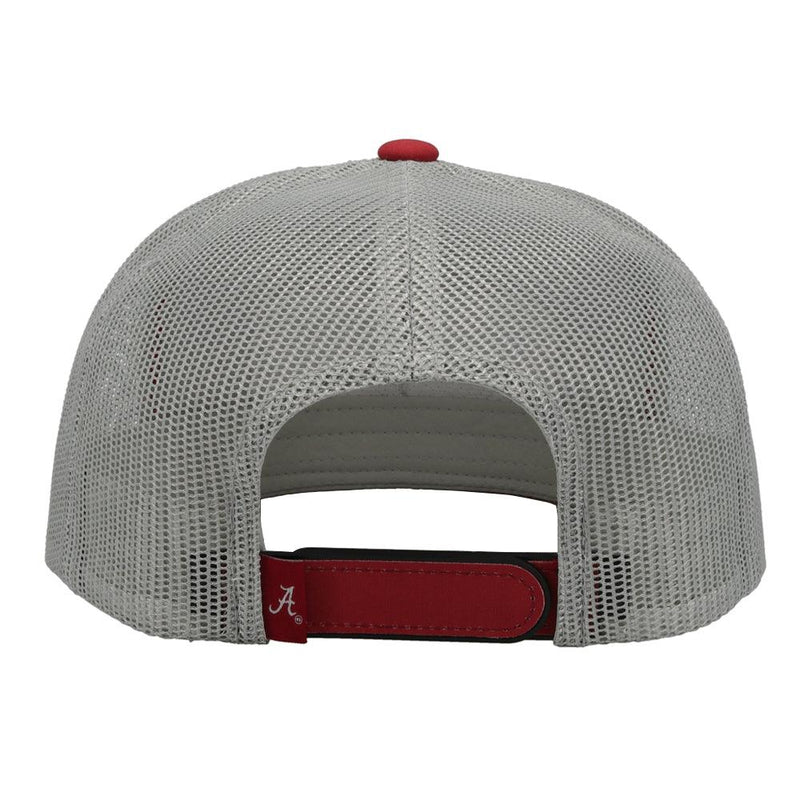 Hooey x University of Alabama Grey, White, Crimson Roll Tide Patch Cap