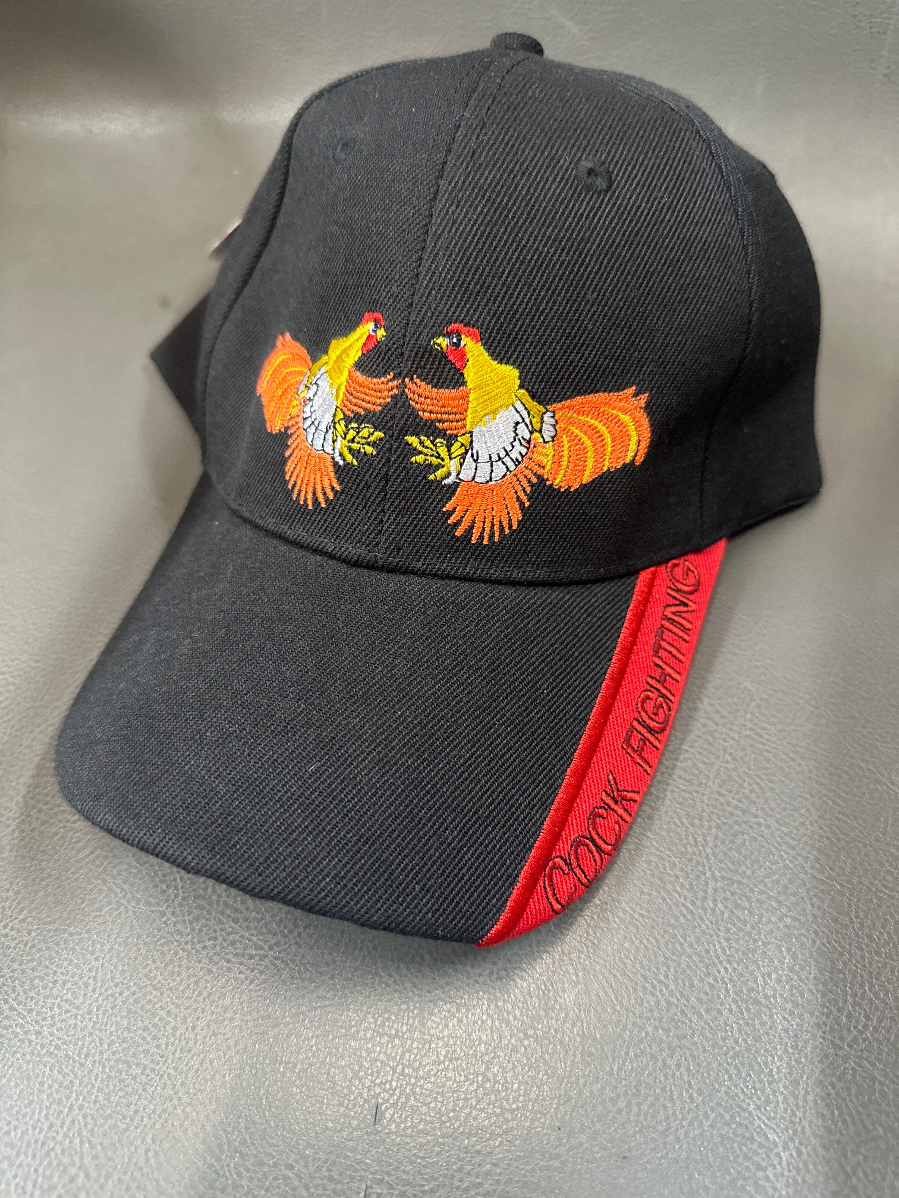 COCKFIGHT CAP Fighting Roosters Embroidered Cap  CLEARANCE