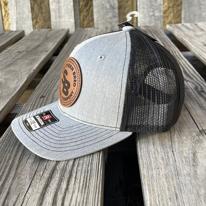 Youth Southern Bred Cattle Co. Caramel Logo Leather Patch Richardson 112Y Caps