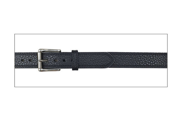 G Bar D 9538500 Black 1 1/2" Pebbled Leather Belt