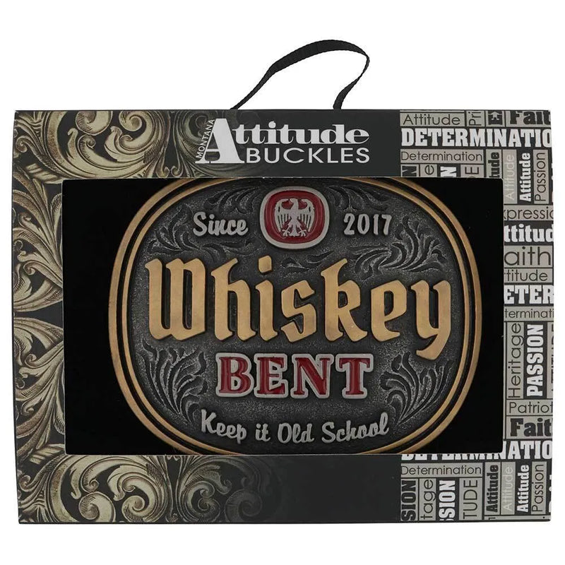 Montana Silversmiths A1018WR Keep it Old School Whiskey Bent Attitude Buckle