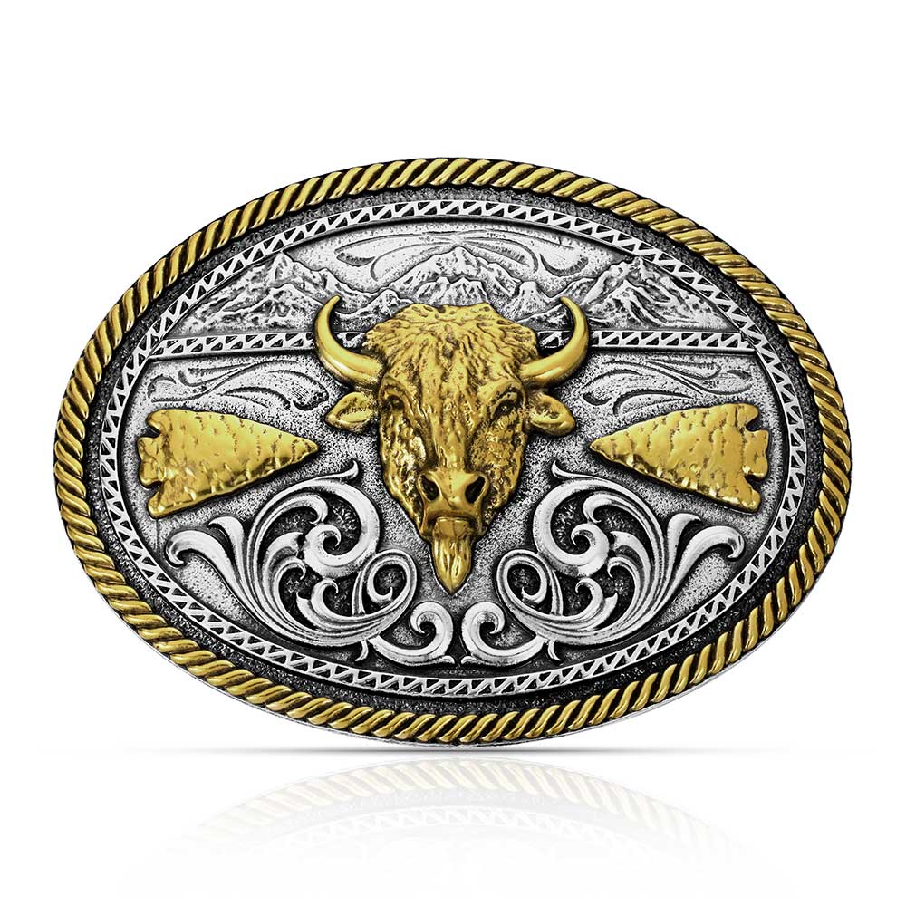 Montana Silversmiths Buffalo Ridge Attitude Buckle