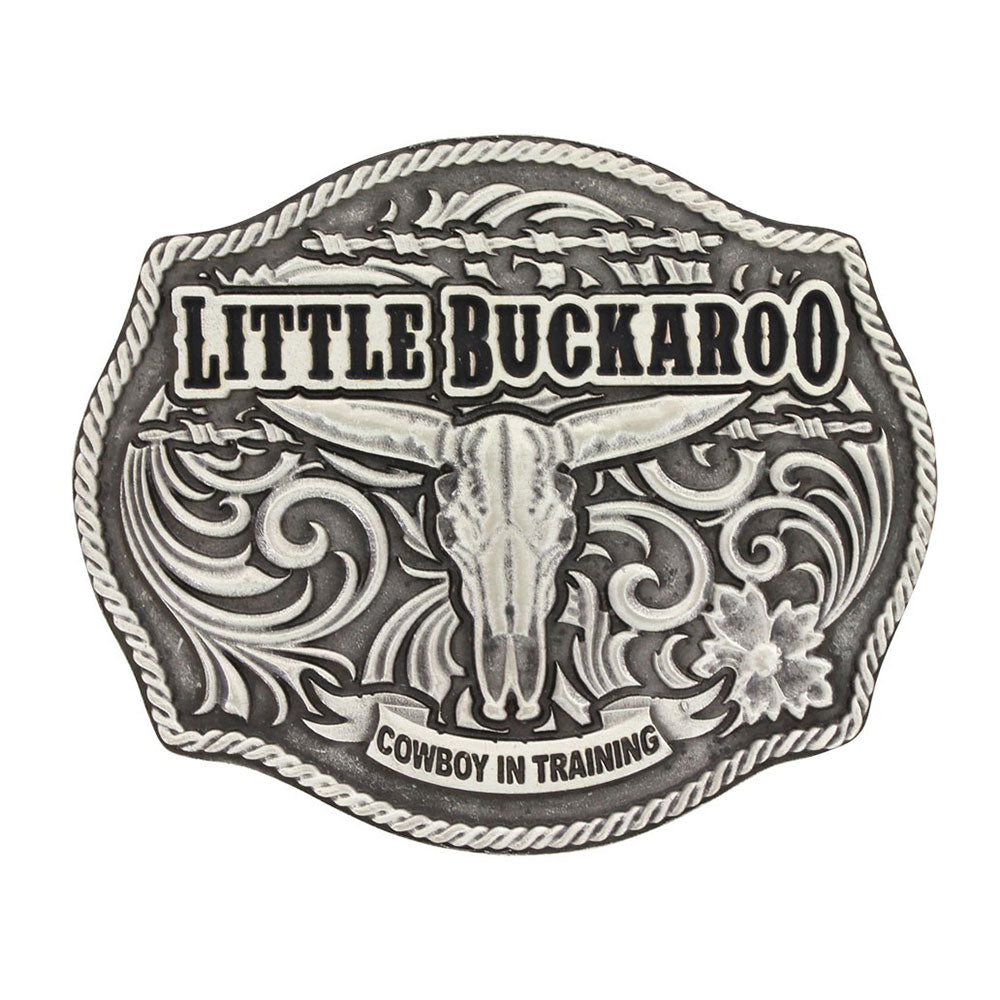 Montana Silversmiths Little Buckaroo Skull Kids Attitude Buckle