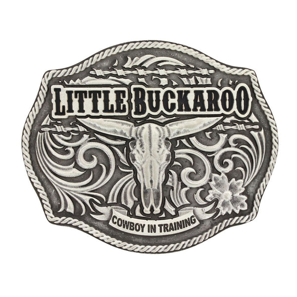 Montana Silversmiths Little Buckaroo Skull Kids Attitude Buckle