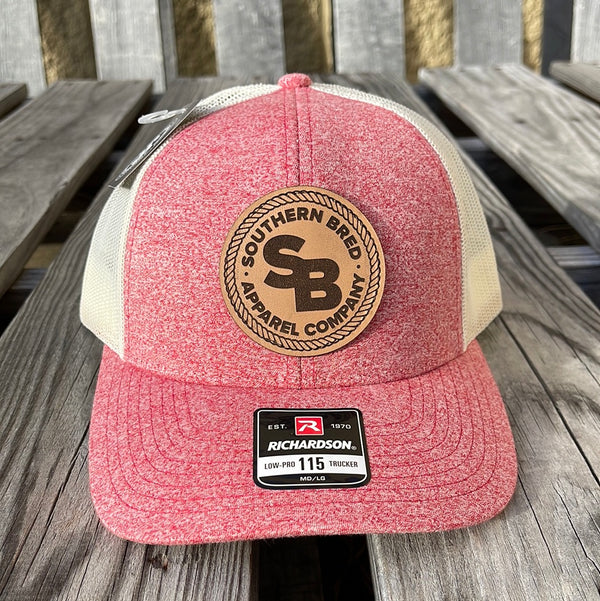 Southern Bred Apparel Company Natural Logo Leather Patch Richardson 115CH Low Profile Adjustable Snap Back Cap
