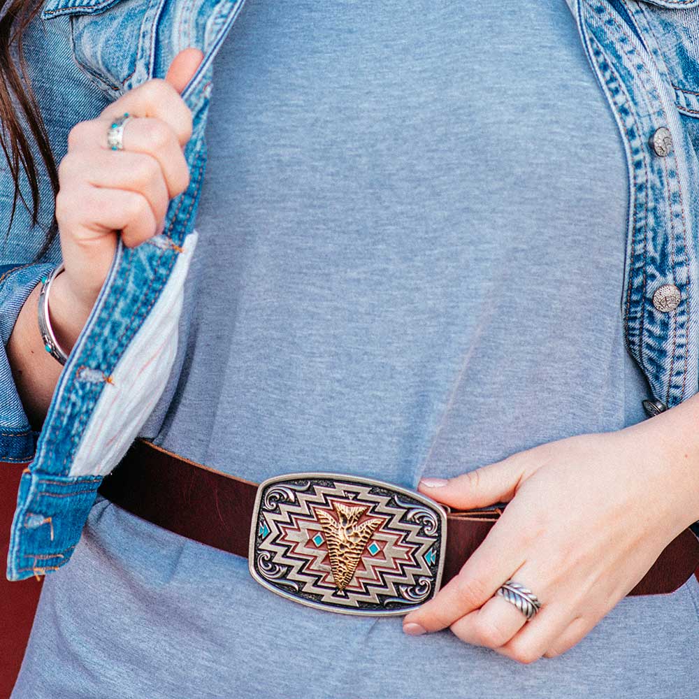 Montana Silversmiths Radiating Center of it All Arrow Attitude Buckle