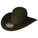 American Hat Company open crown felt cowboy hat in evergreen.