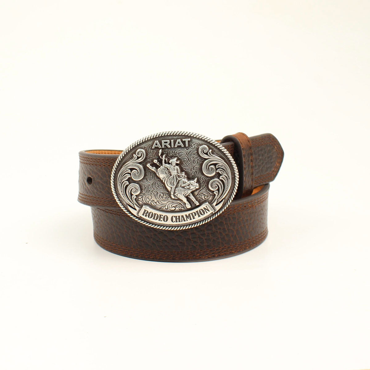 Boy's Ariat Brown Leather Western Belt
