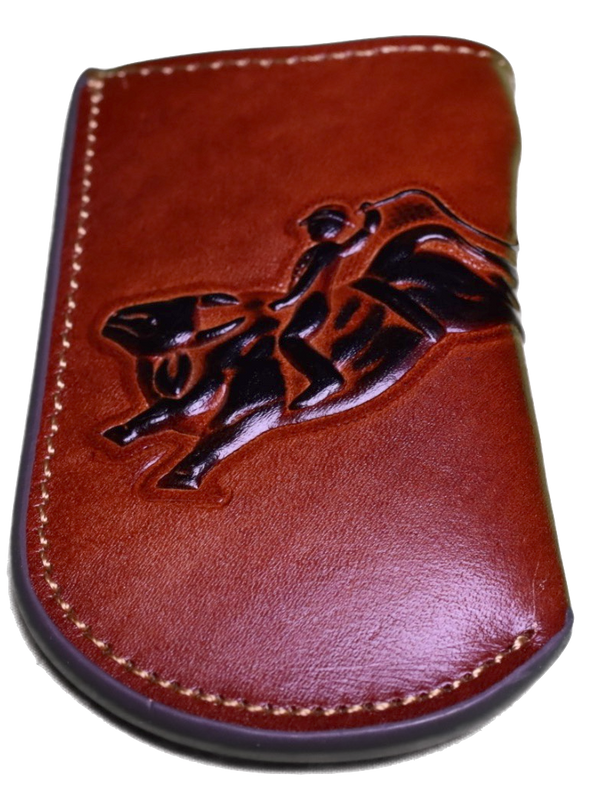 Top Notch Accessories 6005BR Bullrider Leather Knife Sheath