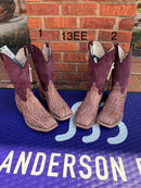 Men's Anderson Bean Terra Vintage Elephant boots with a square toe and a 12 inch Matador Kidskin shaft. 