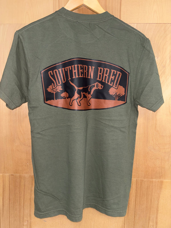 Southern Bred Apparel Company Delta #10 Graphic Print Comfort Colors T-Shirt in Sage