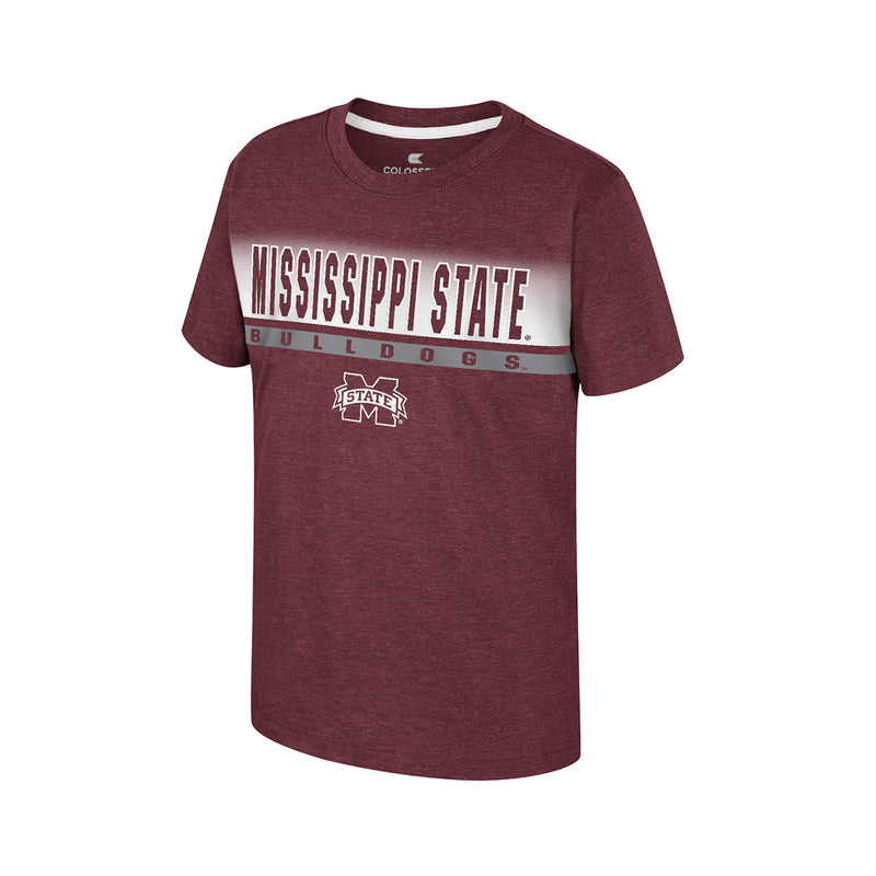 Youth Colosseum COTS40761-MSU Mississippi State Finn Short Sleeve Tee