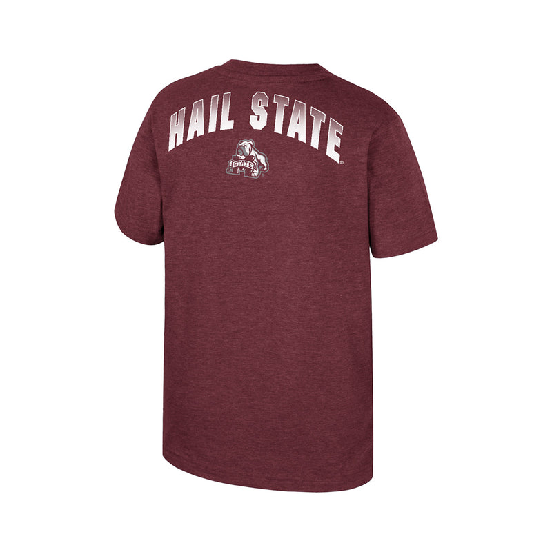 Youth Colosseum COTS40761-MSU Mississippi State Finn Short Sleeve Tee