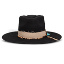 Charlie 1 Horse CWLKYM-034007 Lucky Me Black Wool Hat