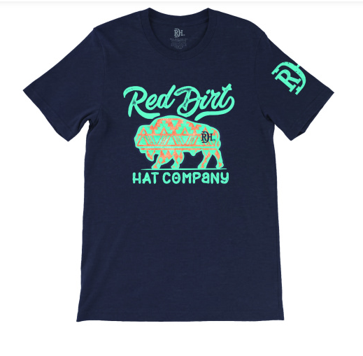RDHC-T-110 Red Dirt Aztec Bison Short Sleeve T-Shirt CLOSEOUT