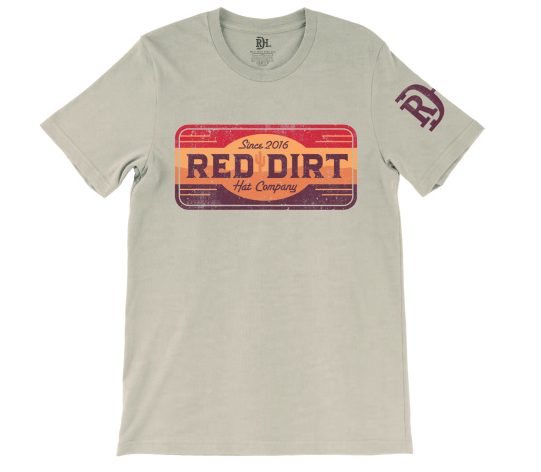 Copy of Copy of RDHC-T-83 Red Dirt Home on the Range Heather Brown Short Sleeve T-Shirt