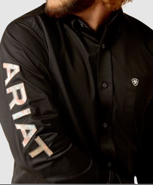 Ariat 10048714 Men's Team Logo Twill Fitted Shirt