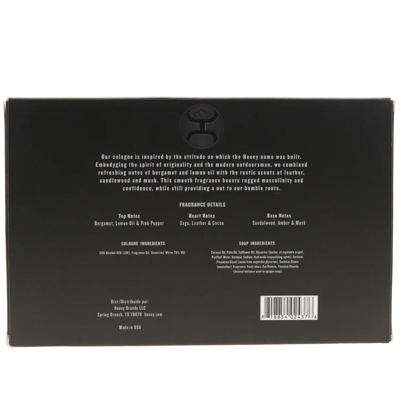 Hooey Black fragrance set. Rear View