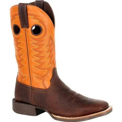 Durango DDB0230 Men's 12" Rebel Pro™ Orange Western Square Toe Boot *Closeout* (Discontinued)