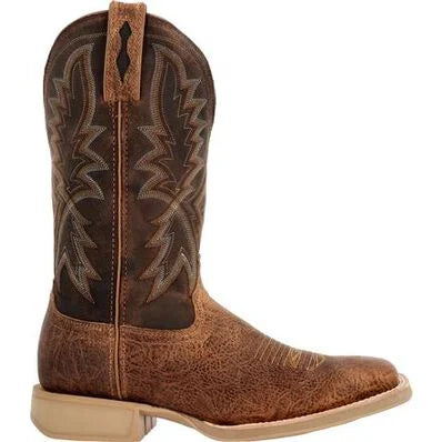 Durango DDB0357 Men's 12" Rebel Pro Lite Rustic Tan & Tobacco Square Toe Boot *Closeout* (Discontinued)
