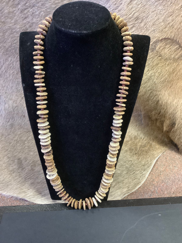 Brown Puff Necklace NKBROWNPUFF