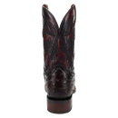 Dan Post DP5012 Men's 11" Alamosa Black Cherry Full Quill Ostrich Wide Square Toe Boots *Closeout*