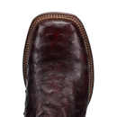 Dan Post DP5012 Men's 11" Alamosa Black Cherry Full Quill Ostrich Wide Square Toe Boots *Closeout*