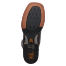 Dan Post DP5012 Men's 11" Alamosa Black Cherry Full Quill Ostrich Wide Square Toe Boots *Closeout*