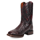 Dan Post DP5012 Men's 11" Alamosa Black Cherry Full Quill Ostrich Wide Square Toe Boots *Closeout*