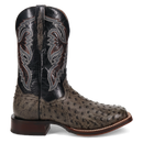Dan Post DP5013 11" Alamosa Grey Full Quill Ostrich Wide Square Toe Boots