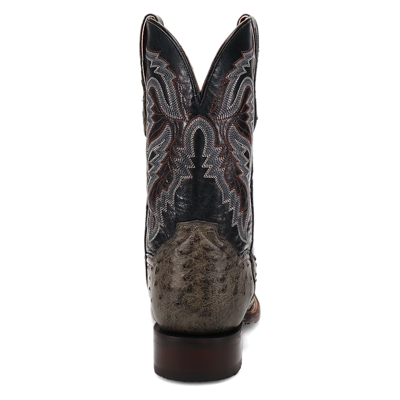 Dan Post DP5013 11" Alamosa Grey Full Quill Ostrich Wide Square Toe