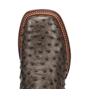 Dan Post DP5013 11" Alamosa Grey Full Quill Ostrich Wide Square Toe Boots