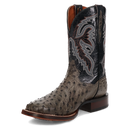 Dan Post DP5013 11" Alamosa Grey Full Quill Ostrich Wide Square Toe Boots