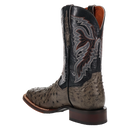 Dan Post DP5013 11" Alamosa Grey Full Quill Ostrich Wide Square Toe Boots
